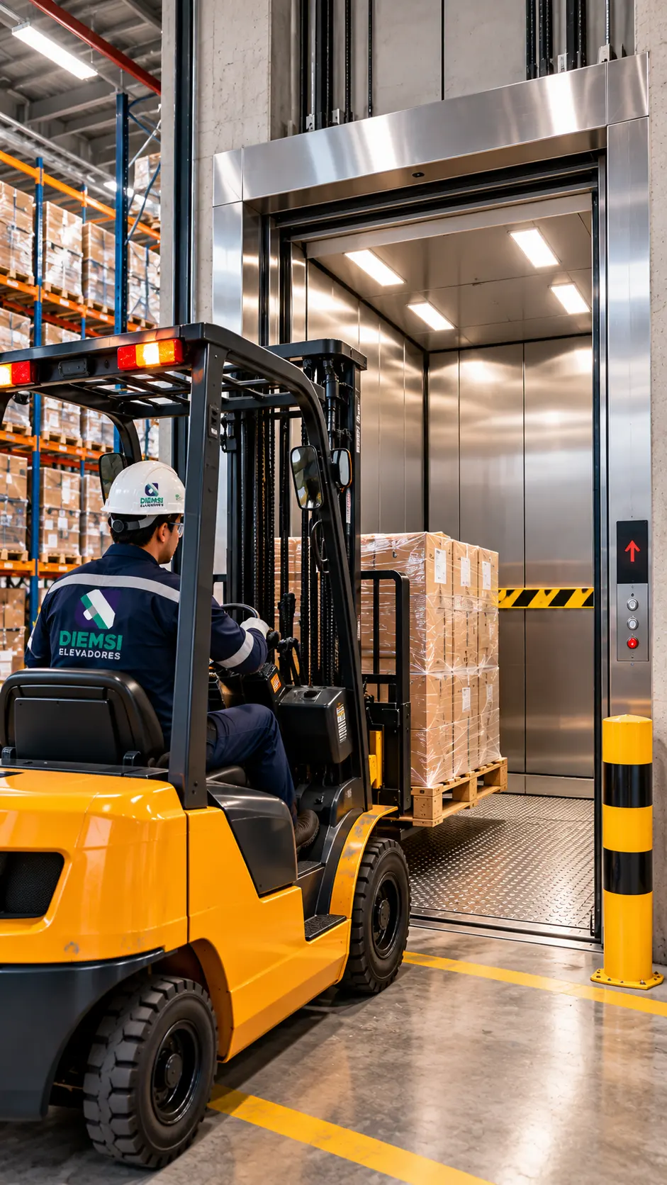 Elevador de carga comercial